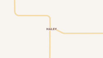 Haley, North Dakota map