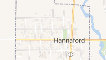 Hannaford, North Dakota map