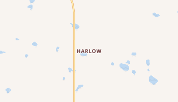 Harlow, North Dakota map