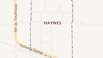 Haynes, North Dakota map
