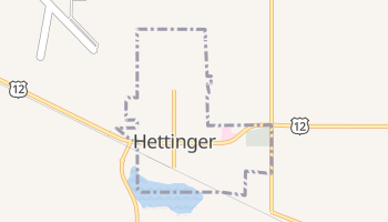 Hettinger, North Dakota map
