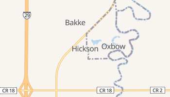 Hickson, North Dakota map
