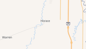 Horace, North Dakota map