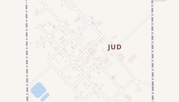 Jud, North Dakota map