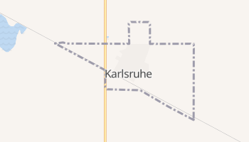 Karlsruhe, North Dakota map