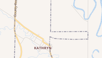 Kathryn, North Dakota map