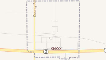 Knox, North Dakota map