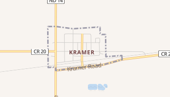 Kramer, North Dakota map