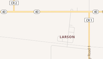 Larson, North Dakota map
