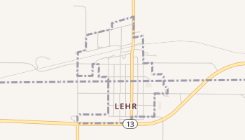 Lehr, North Dakota map