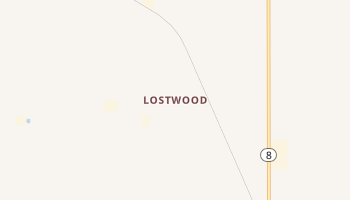 Lostwood, North Dakota map