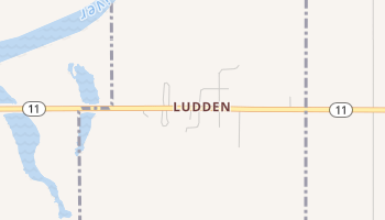 Ludden, North Dakota map
