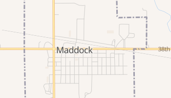 Maddock, North Dakota map
