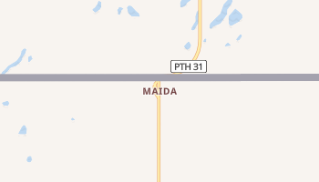 Maida, North Dakota map