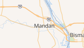 Mandan, North Dakota map