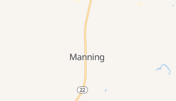 Manning, North Dakota map