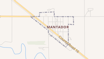 Mantador, North Dakota map