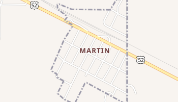 Martin, North Dakota map