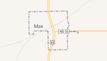 Max, North Dakota map