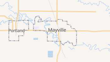 Mayville, North Dakota map