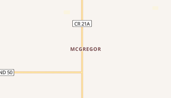 McGregor, North Dakota map