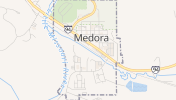 Medora, North Dakota map