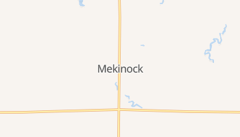 Mekinock, North Dakota map