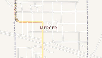Mercer, North Dakota map