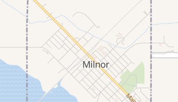 Milnor, North Dakota map