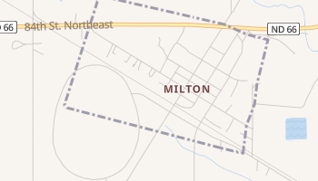 Milton, North Dakota map