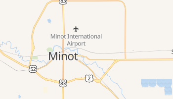 Minot, North Dakota map