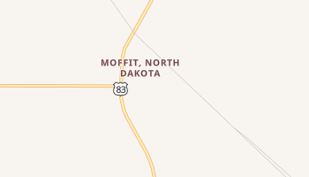 Moffit, North Dakota map