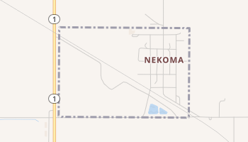 Nekoma, North Dakota map