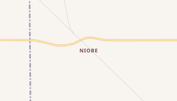 Niobe, North Dakota map