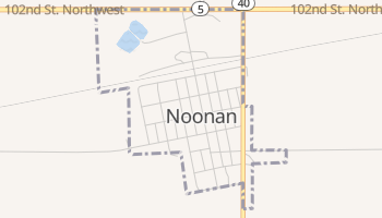 Noonan, North Dakota map