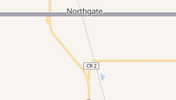 Northgate, North Dakota map