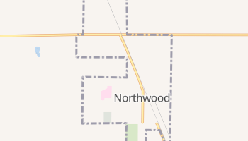Northwood, North Dakota map