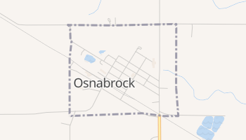 Osnabrock, North Dakota map