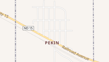 Pekin, North Dakota map