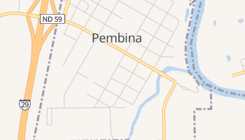 Pembina, North Dakota map