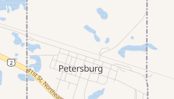 Petersburg, North Dakota map