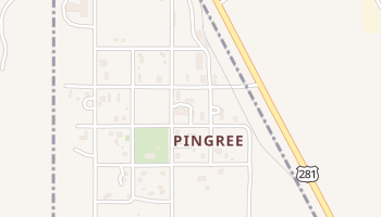 Pingree, North Dakota map