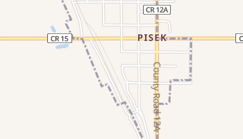 Pisek, North Dakota map