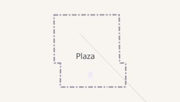 Plaza, North Dakota map