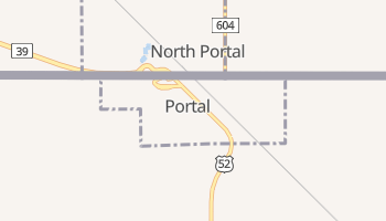 Portal, North Dakota map