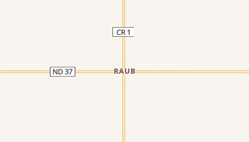 Raub, North Dakota map