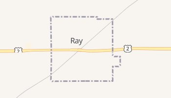 Ray, North Dakota map