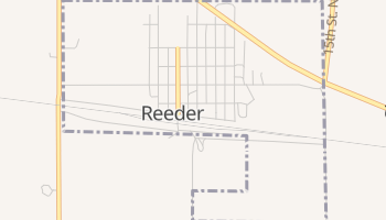 Reeder, North Dakota map