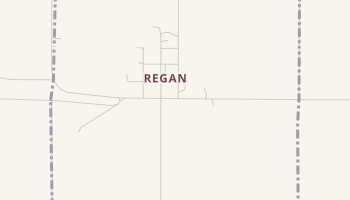 Regan, North Dakota map