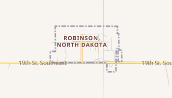 Robinson, North Dakota map